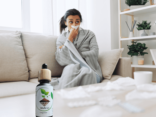 herbal congestion oil applied to sinus