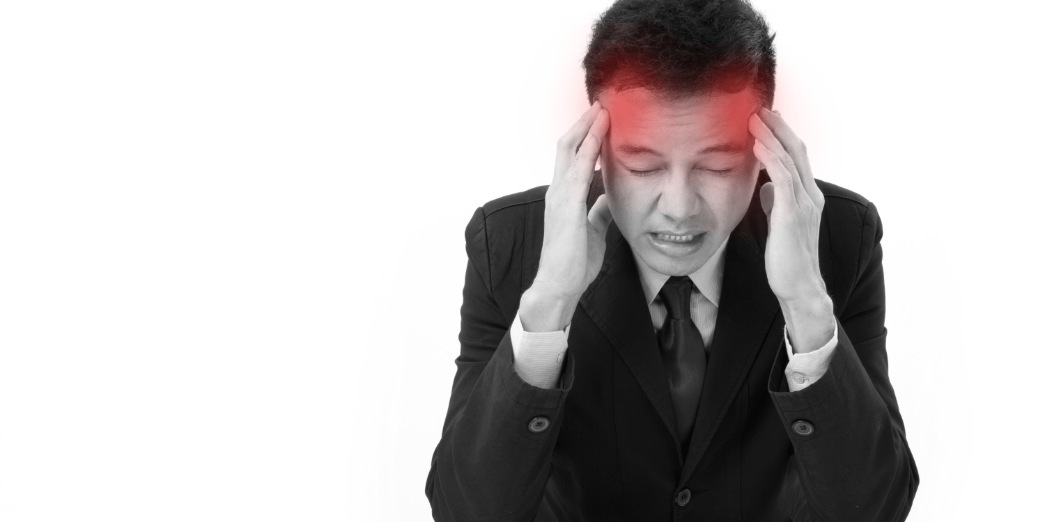picture of a guy that seems to have a headache