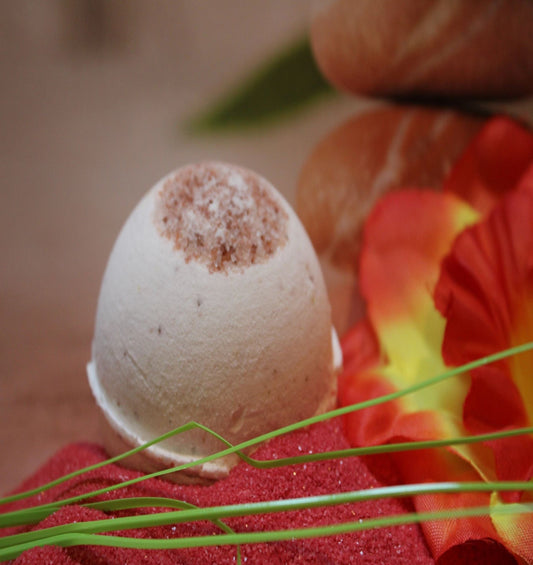 herbal bath bomb with essential oils for relaxation